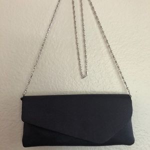 David’s Bridal dyed to match midnight blue purse